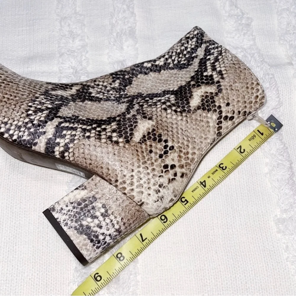 Free People CECILE SNAKE PRINT ANKLE BOOTS 35.5/5.5 - Picture 9 of 14